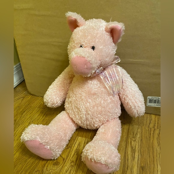 Rare Large Heads And Tails Gund Huggable Pink Pig Stuffed Animal Plush. - Picture 3 of 6